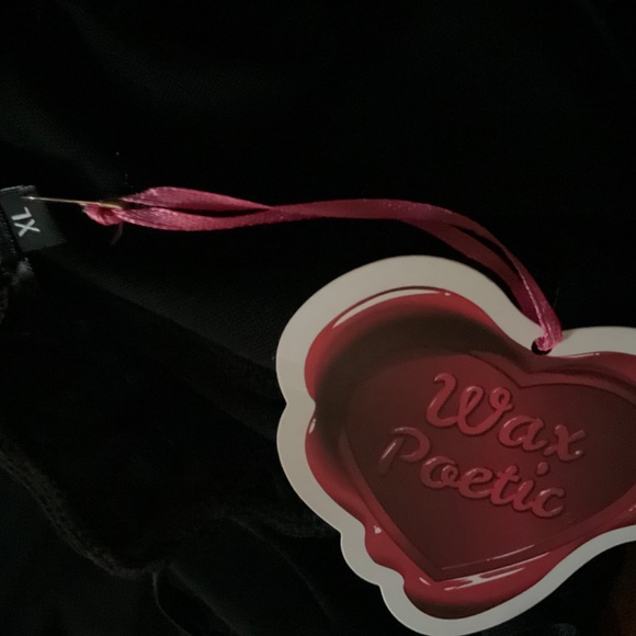 Wax Poetic Clothing - LILY SLIP DRESS IN FLOCKED SPIDERWEBS - Picture 5 of 7